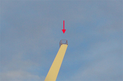 テレポートブリッジの主塔のてっぺんにはカゴがある テレポートブリッジの主塔のてっぺんにはカゴがある