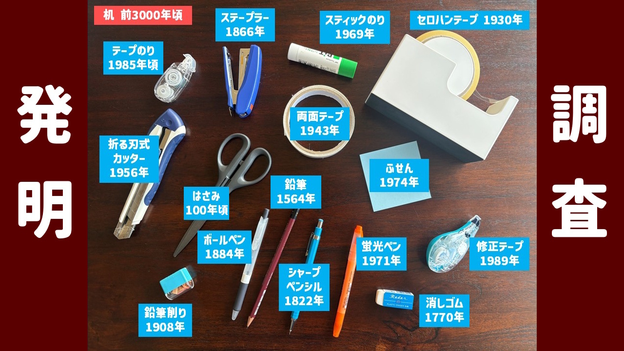 身の回りの物が発明された年を徹底的に調べる　人類の進歩を写真一枚で実感する