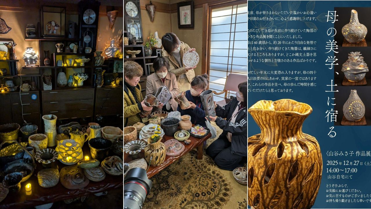 母が亡くなったので母の作品展を開催することにしました