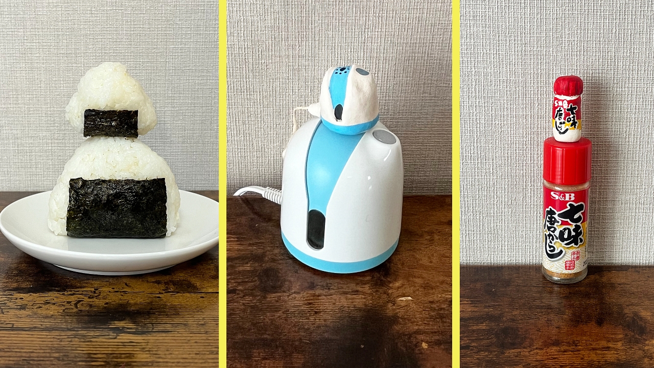同じ種族の小さいやつが、上に乗っているとかわいい