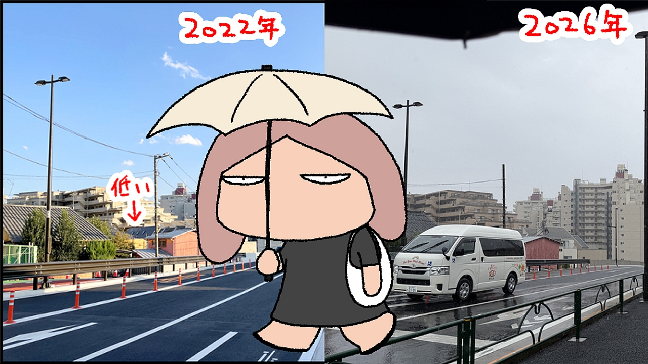 新しかった道はどのくらい道になったか