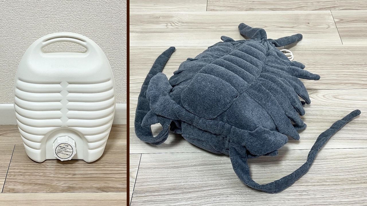 三葉虫の湯たんぽカバーを作る　湯たんぽが生き物だとしたら、絶対三葉虫じゃないですか