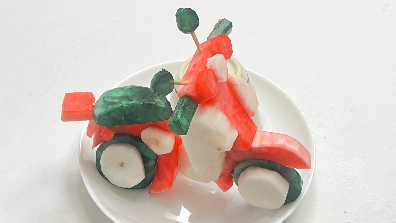 スーパーカブの漬物作り