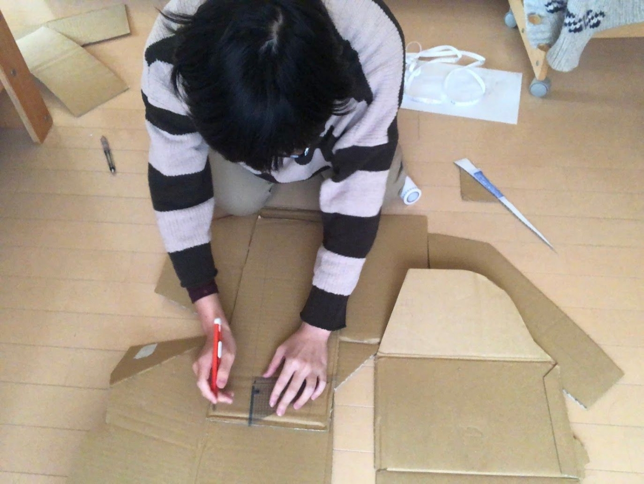 すっぽんの甲羅で鎧を作る　24.JPG