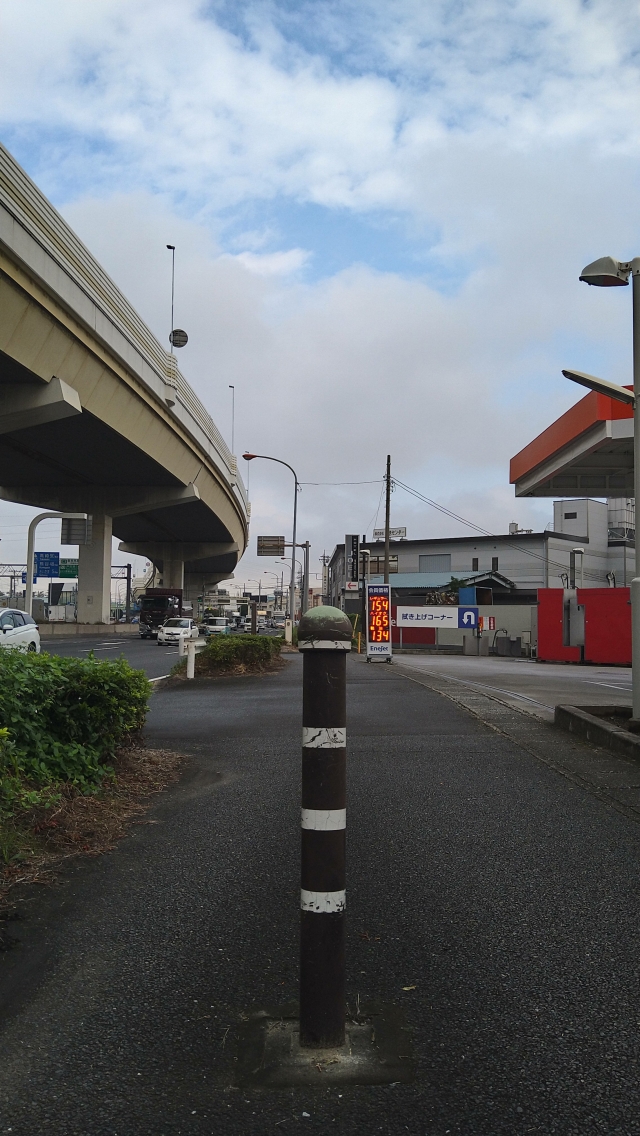 ポールを正面から撮影していきます。