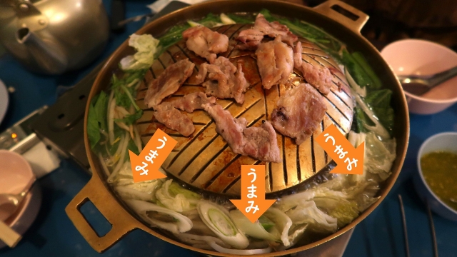 未使用品 真鍮製ムーカタ鍋 本場タイ製 本場ムーカタ鍋用タレをおまけ！ ムーガタ鍋 穴なし セパレートタイプ (30cm) アルミ製 ムーカタ