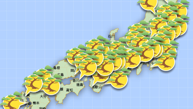 日本一本松地図