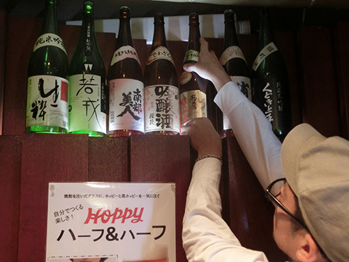 日本酒のラベルを