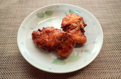 Fried Wolffish Cheek Meat. While fibrous, it came out a lot softer than I had expected.