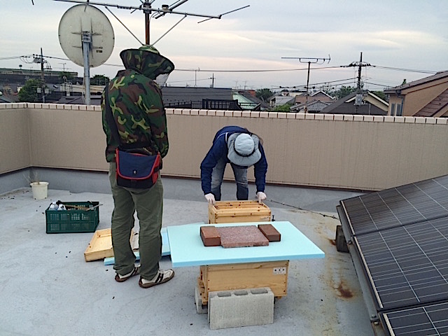 屋上の養蜂場