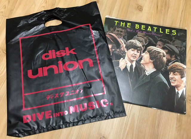 グッズ（2）レコードとdisk unionのレコードサイズの袋