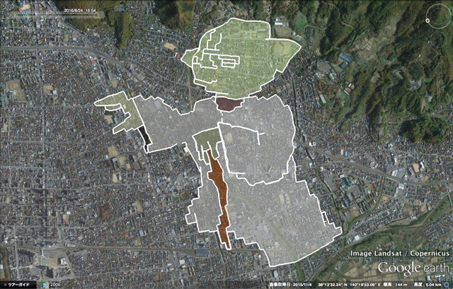 これまでたくさんの「GPS地上絵」を描いてきた。最近の自信作は山形で描いたマスター・ヨーダ。フォースと共にあらんことを。（Google earth / Image Landsat / Copernics / Data SIO, NOAA, Navy, NGA, GEBCO / Imga IBCAO / Data Japan Hydrographic Association）