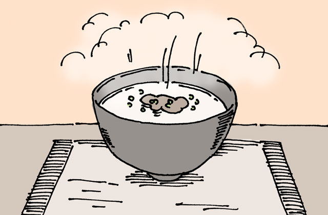 牛タンのスープ。