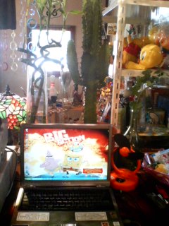 �ڂ̑O�ɍL������i