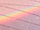 水たまりに映した虹