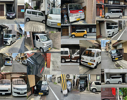 京都のギリギリ駐車コレクション